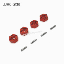 JJRC Q130 Upgrade Parts Metal Wheel Hex red
