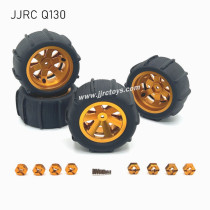 JJRC Q130 Upgrade Parts Metal Beach Tires yellow