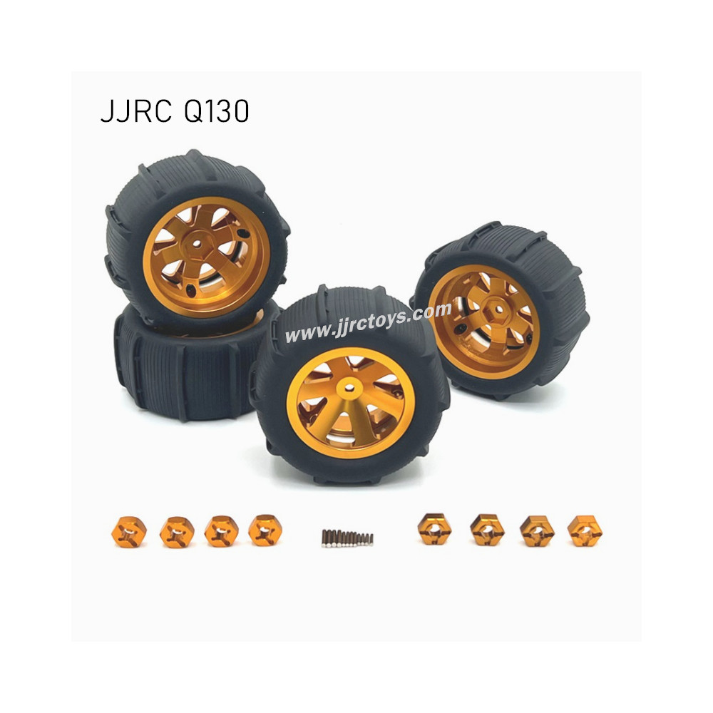 JJRC Q130 Upgrade Parts Metal Beach Tires yellow JJRC Q130 Upgrade Parts Metal Beach Tires yellow