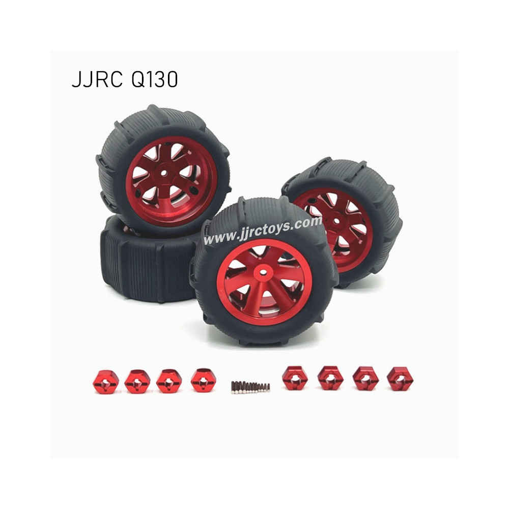 JJRC Q130 Upgrade Parts Metal Beach Tires red JJRC Q130 Upgrade Parts Metal Beach Tires red