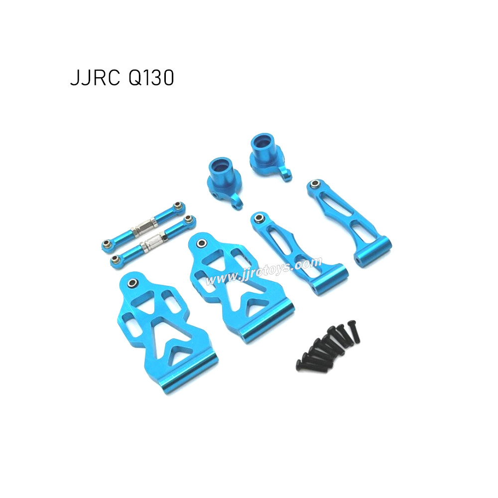 JJRC Q130 Upgrades Metal Front Steering Cup, Steering Rod and Front Swimg Arm Kit blue JJRC Q130 Upgrades Metal Front Steering Cup, Steering Rod and Front Swimg Arm Kit blue
