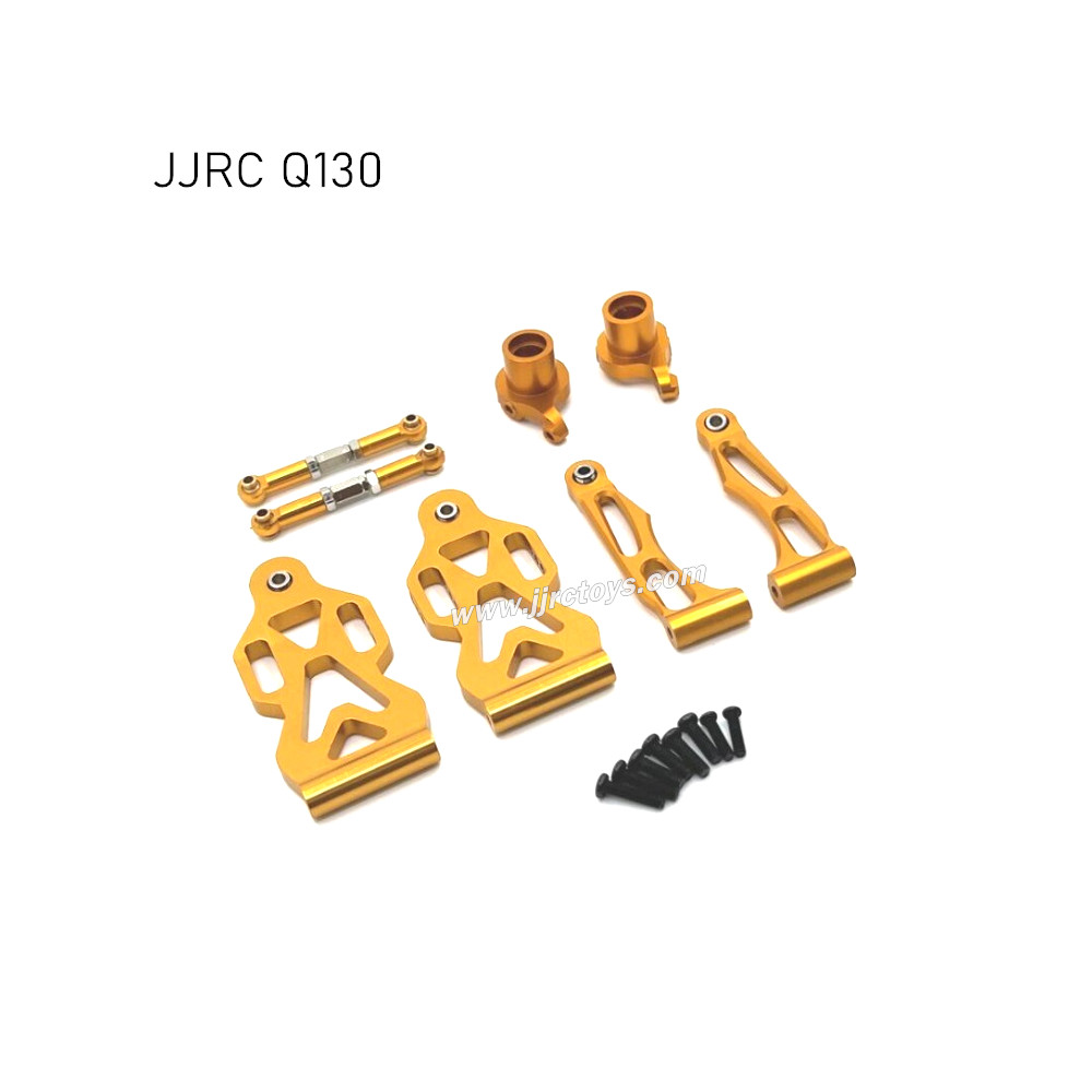 JJRC Q130 Upgrades Metal Front Steering Cup, Steering Rod and Front Swimg Arm Kit yellow JJRC Q130 Upgrades Metal Front Steering Cup, Steering Rod and Front Swimg Arm Kit yellow