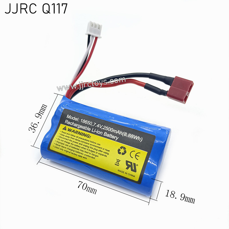 JJRC Q117 RC Car Parts 7.4V 18650-2500mAh Battery JJRC Q117 RC Car Parts 7.4V 18650-2500mAh Battery