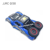 JJRC Q130 RC Truck Parts Body Assembly (With Car Light And Spare Tire)  blue