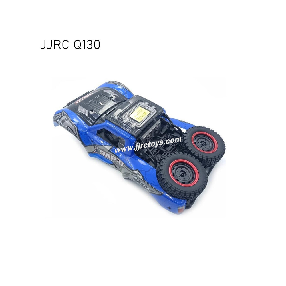 JJRC Q130 RC Truck Parts Body Assembly (With Car Light And Spare Tire) blue JJRC Q130 RC Truck Parts Body Assembly (With Car Light And Spare Tire) blue