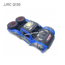 JJRC Q130 RC Truck Parts Body Assembly (With Car Light And Spare Tire)  blue 2
