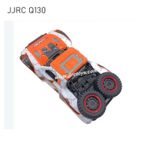 JJRC Q130 RC Truck Parts Body Assembly (With Car Light And Spare Tire)  orange