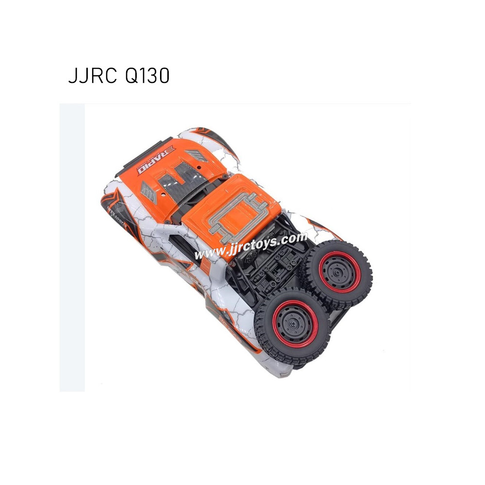 JJRC Q130 RC Truck Parts Body Assembly (With Car Light And Spare Tire) orange JJRC Q130 RC Truck Parts Body Assembly (With Car Light And Spare Tire) orange