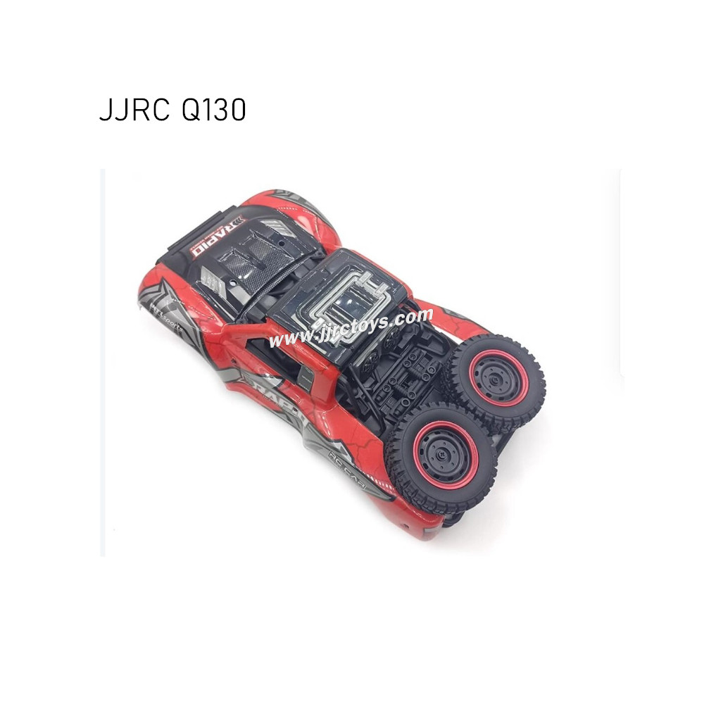 JJRC Q130 RC Truck Parts Body Assembly (With Car Light And Spare Tire) Red JJRC Q130 RC Truck Parts Body Assembly (With Car Light And Spare Tire) Red