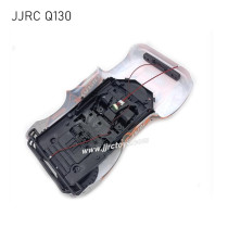 JJRC Q130 RC Truck Parts Body Assembly (With Car Light And Spare Tire)  red 2