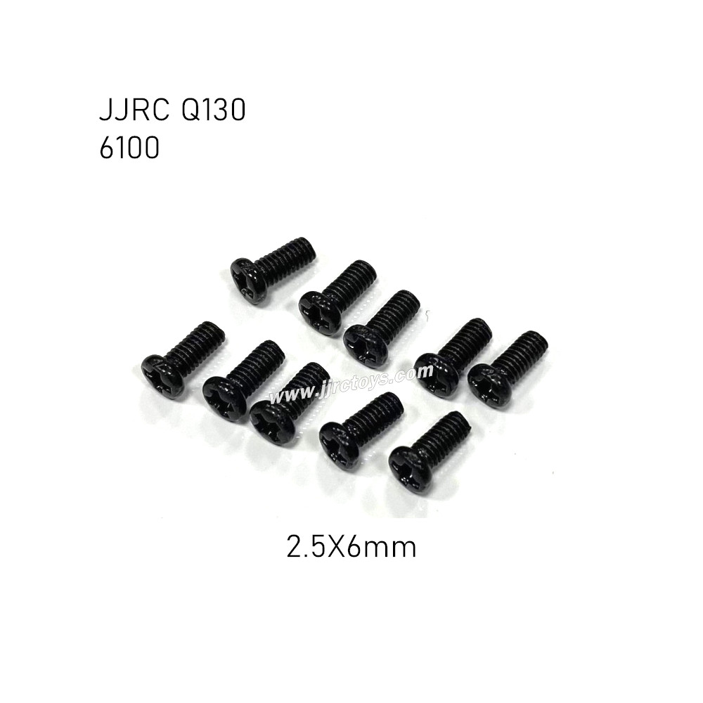 JJRC Q130 Parts Screw 2.5X6MM 6100 JJRC Q130 Parts Screw 2.5X6MM 6100