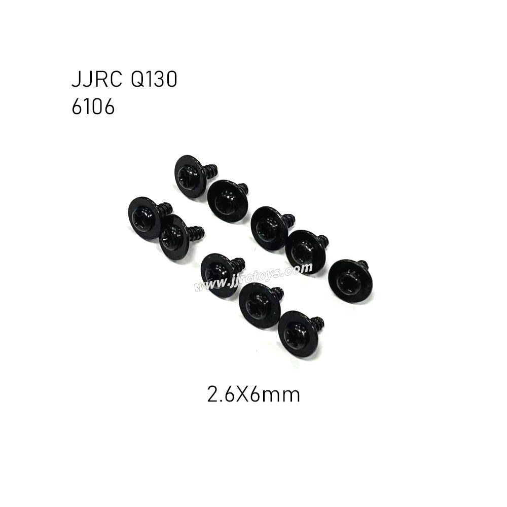 JJRC Q130 Parts Screw 2.6X6mm 6106 JJRC Q130 Parts Screw 2.6X6mm 6106