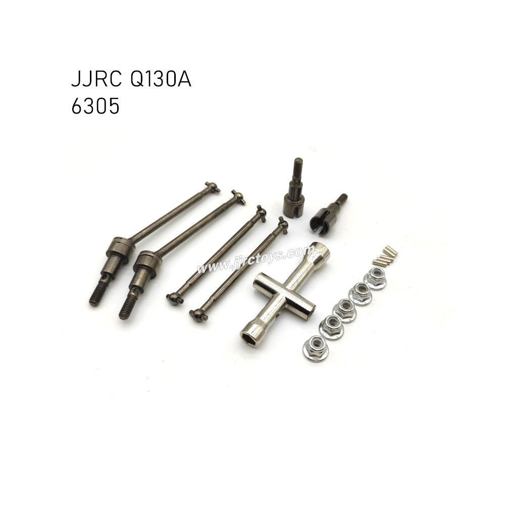 JJRC Q130A Parts Upgrade Metal Front and Rear Drive Shaft Kit 6305 JJRC Q130A Parts Upgrade Metal Front and Rear Drive Shaft Kit 6305