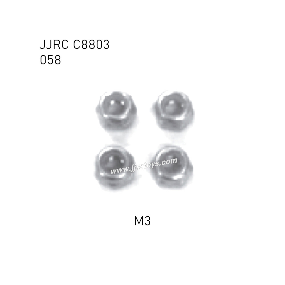 JJRC C8803 RC Truck Parts M3 Lock nut 058 JJRC C8803 RC Truck Parts M3 Lock nut 058