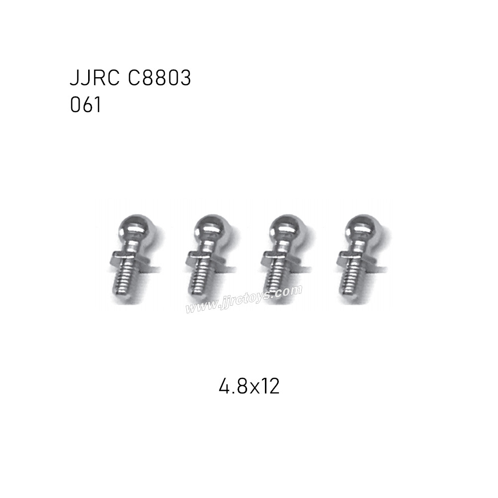 JJRC C8803 RC Truck Parts Ball head 4.8x12mm 061 JJRC C8803 RC Truck Parts Ball head 4.8x12mm 061