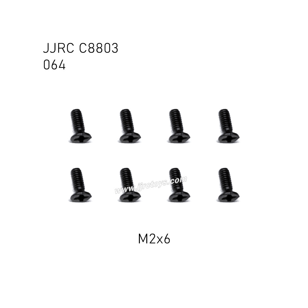 JJRC C8803 4WD RC Car Parts Flat head cross screws M2x6mm 064 JJRC C8803 4WD RC Car Parts Flat head cross screws M2x6mm 064