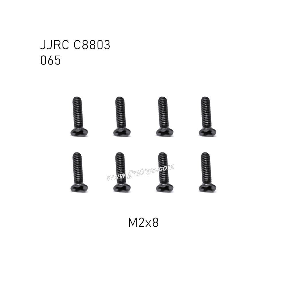 JJRC C8803 4WD RC Car Parts Flat head cross screws M2x8mm 065 JJRC C8803 4WD RC Car Parts Flat head cross screws M2x8mm 065