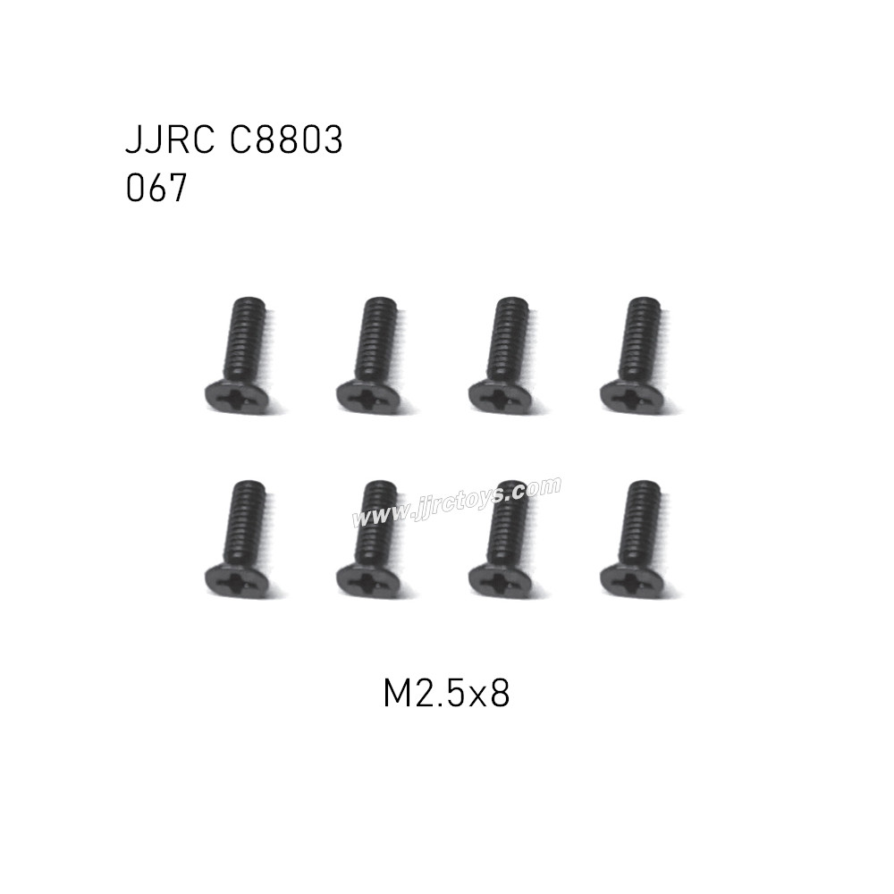 JJRC C8803 4WD RC Car Parts Flat head cross screws M2.5x8mm 067 JJRC C8803 4WD RC Car Parts Flat head cross screws M2.5x8mm 067