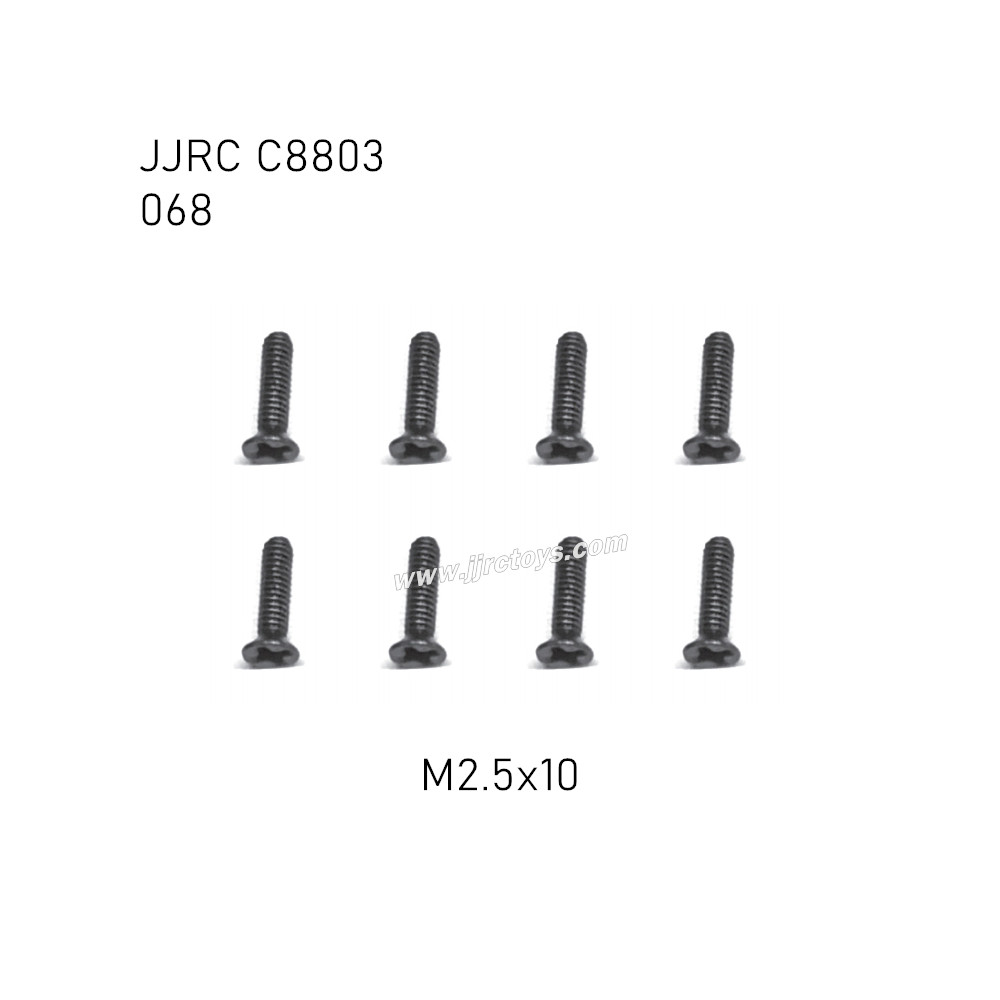 JJRC C8803 4WD RC Car Parts Flat head cross screws M2.5x10mm 068 JJRC C8803 4WD RC Car Parts Flat head cross screws M2.5x10mm 068