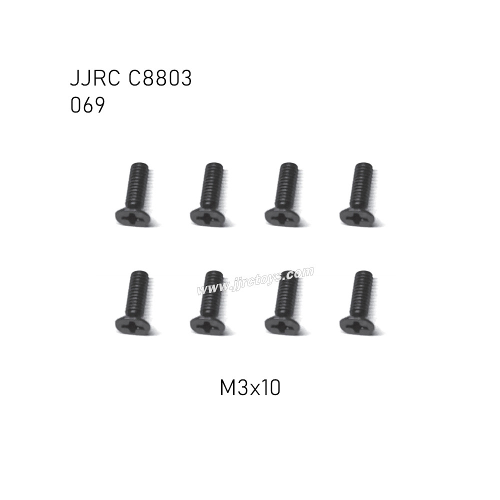 JJRC C8803 4WD RC Car Parts Flat head cross screws M3x10mm 069 JJRC C8803 4WD RC Car Parts Flat head cross screws M3x10mm 069