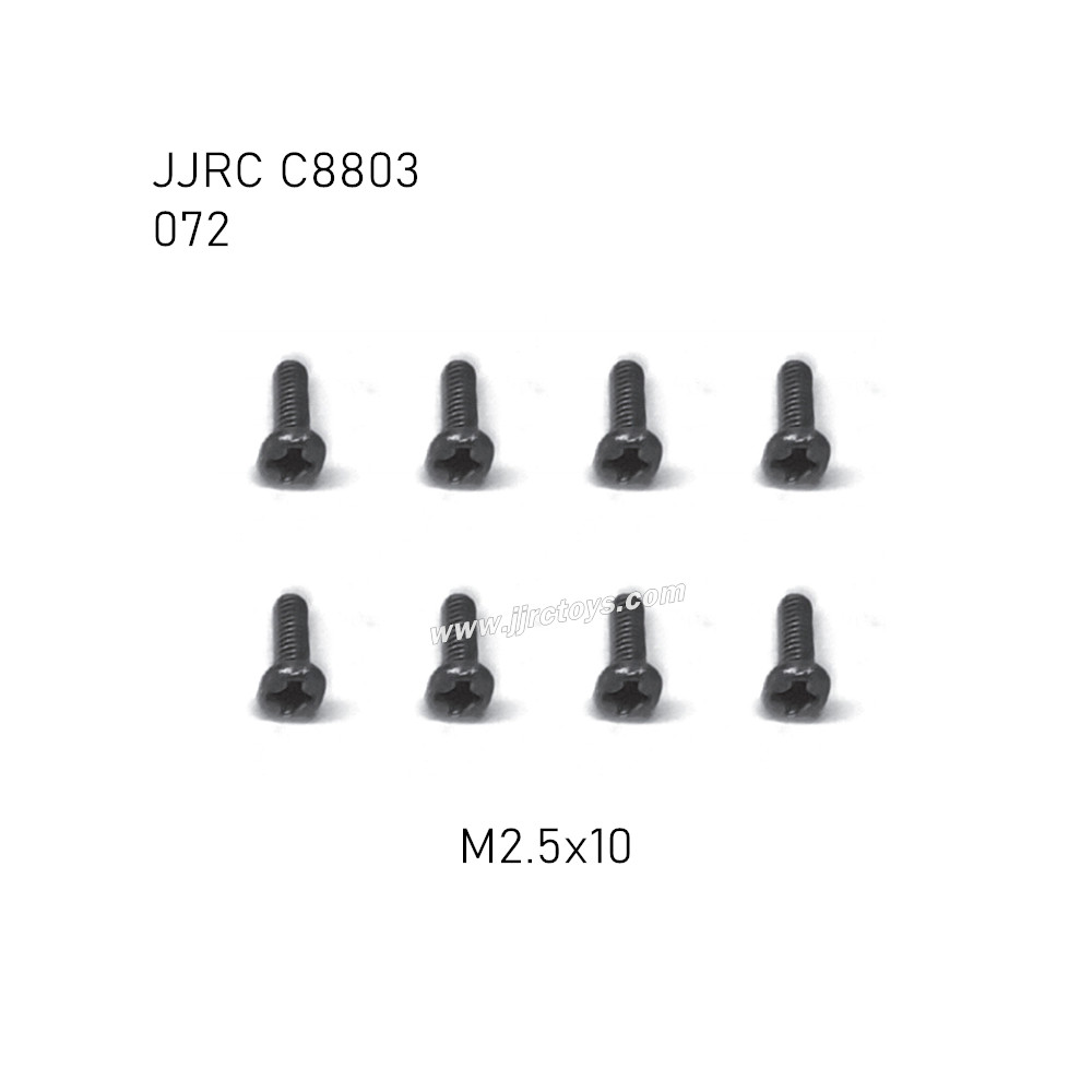 JJRC C8803 4WD RC Car Parts Round head cross screws M2.5x10mm 072 JJRC C8803 4WD RC Car Parts Round head cross screws M2.5x10mm 072