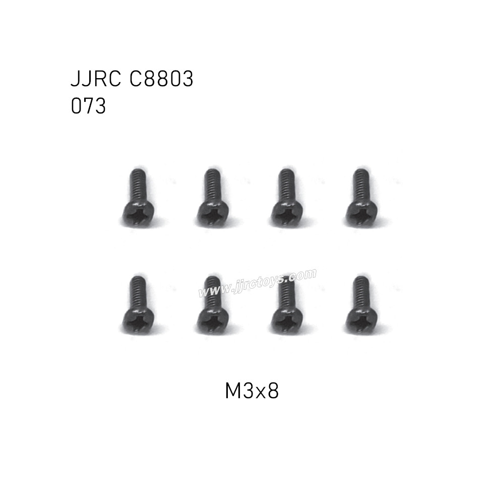 JJRC C8803 4WD RC Car Parts Round head cross screws M3x8mm 073 JJRC C8803 4WD RC Car Parts Round head cross screws M3x8mm 073