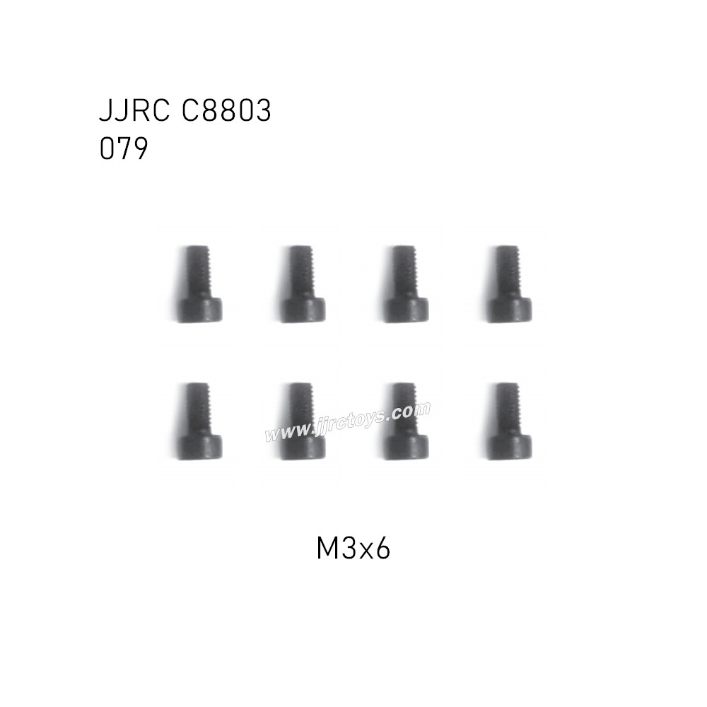 JJRC C8803 4WD RC Car Parts Hexagon socket screws for cup head M3x6mm 079 JJRC C8803 4WD RC Car Parts Hexagon socket screws for cup head M3x6mm 079
