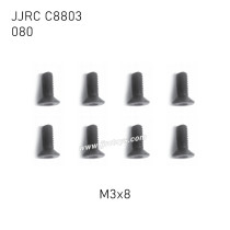 JJRC C8803 4WD RC Car Parts Flat head hexagon socket screws M3x8mm 080