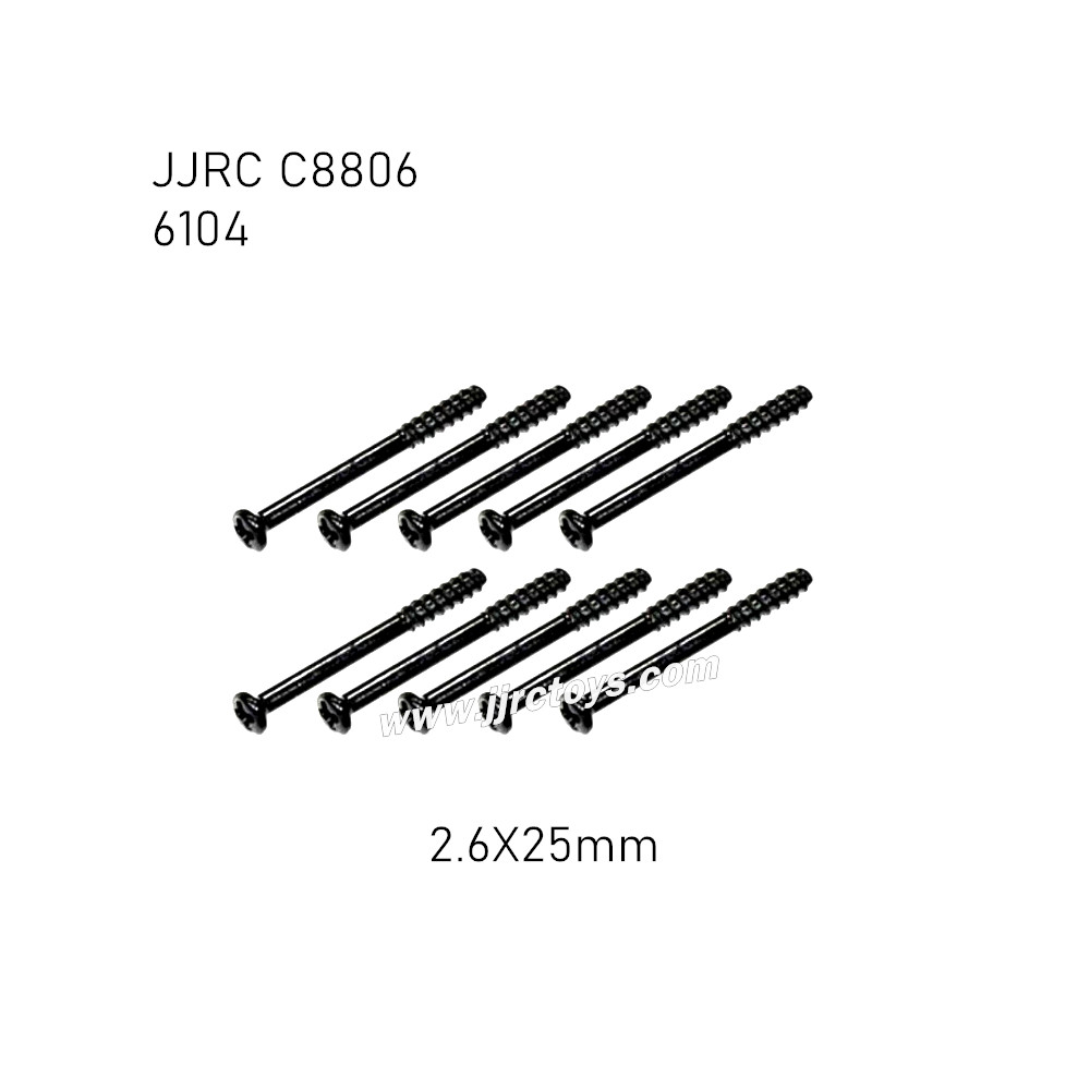 JJRC C8806 RC Car Parts Screw 2.6X25mm 6104 JJRC C8806 RC Car Parts Screw 2.6X25mm 6104
