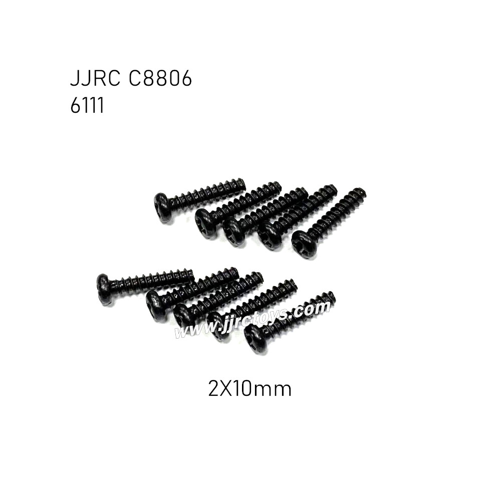 JJRC C8806 RC Car Parts Screw 2X10mm 6111 JJRC C8806 RC Car Parts Screw 2X10mm 6111