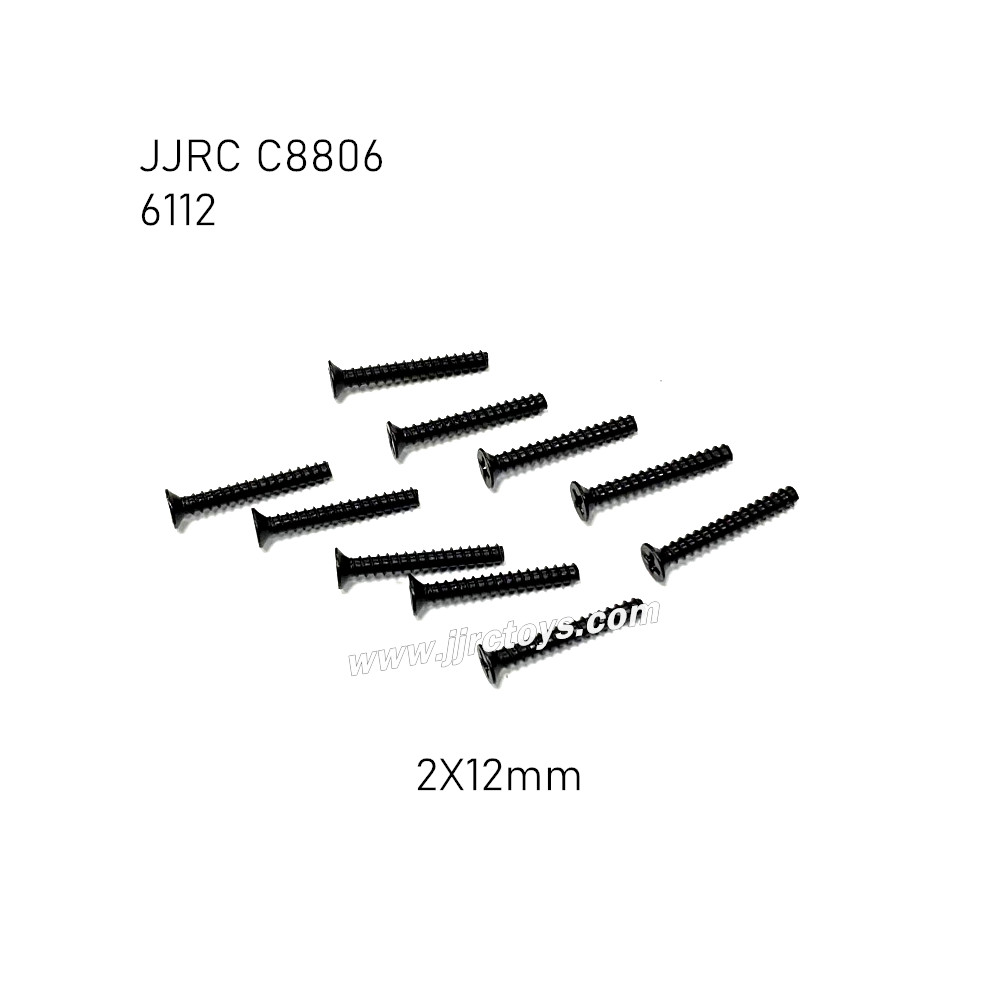 JJRC C8806 RC Car Parts Screw 2X12mm 6112 JJRC C8806 RC Car Parts Screw 2X12mm 6112