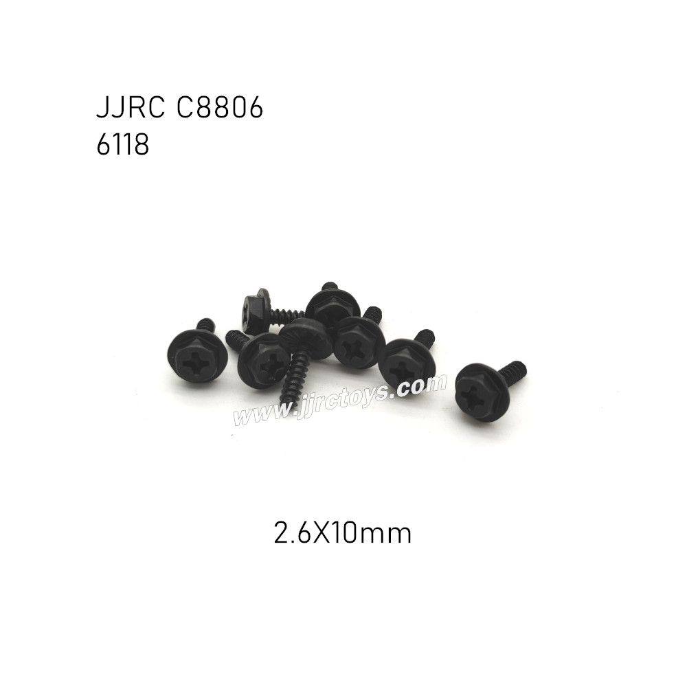 JJRC C8806 RC Car Parts Flange Screw (2.6X10mm) 6118 JJRC C8806 RC Car Parts Flange Screw (2.6X10mm) 6118