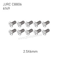 JJRC C8806 RC Car Parts 2.5X6mm Screw 6149