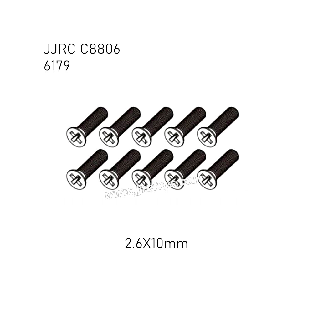 JJRC C8806 RC Car Parts 2.6X10mm Screw 6179 JJRC C8806 RC Car Parts 2.6X10mm Screw 6179