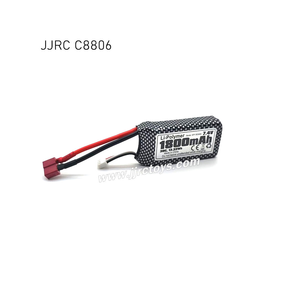 JJRC C8806 1/16 RC Car Parts 7.4V 1600mAh Battery JJRC C8806 1/16 RC Car Parts 7.4V 1600mAh Battery