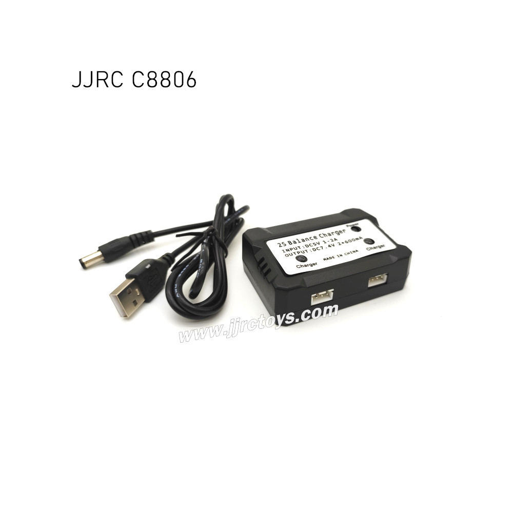 JJRC C8806 1/16 RC Car Parts 7.4V Dual Battery Charger JJRC C8806 1/16 RC Car Parts 7.4V Dual Battery Charger