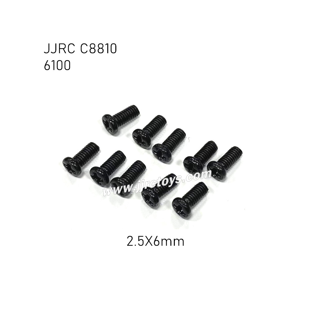 JJRC C8810 RC Car Parts 2.5X6mm Screw 6100 JJRC C8810 RC Car Parts 2.5X6mm Screw 6100
