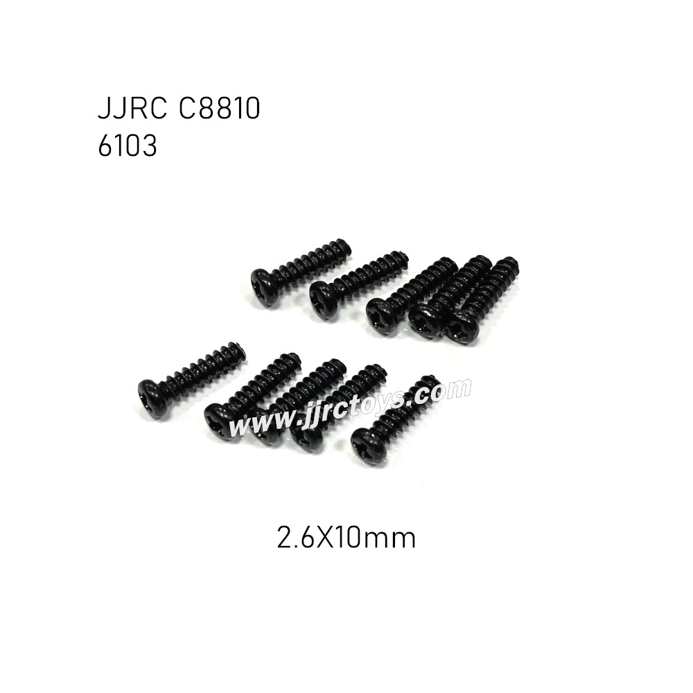 JJRC C8810 RC Car Parts Screw 2.6X10mm 6103 JJRC C8810 RC Car Parts Screw 2.6X10mm 6103