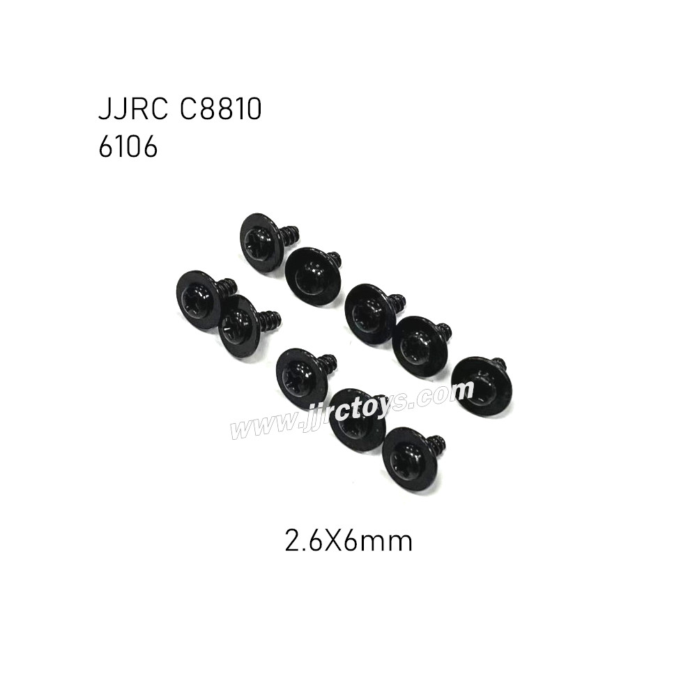 JJRC C8810 RC Car Parts 2.6X6mm Screw 6106 JJRC C8810 RC Car Parts 2.6X6mm Screw 6106