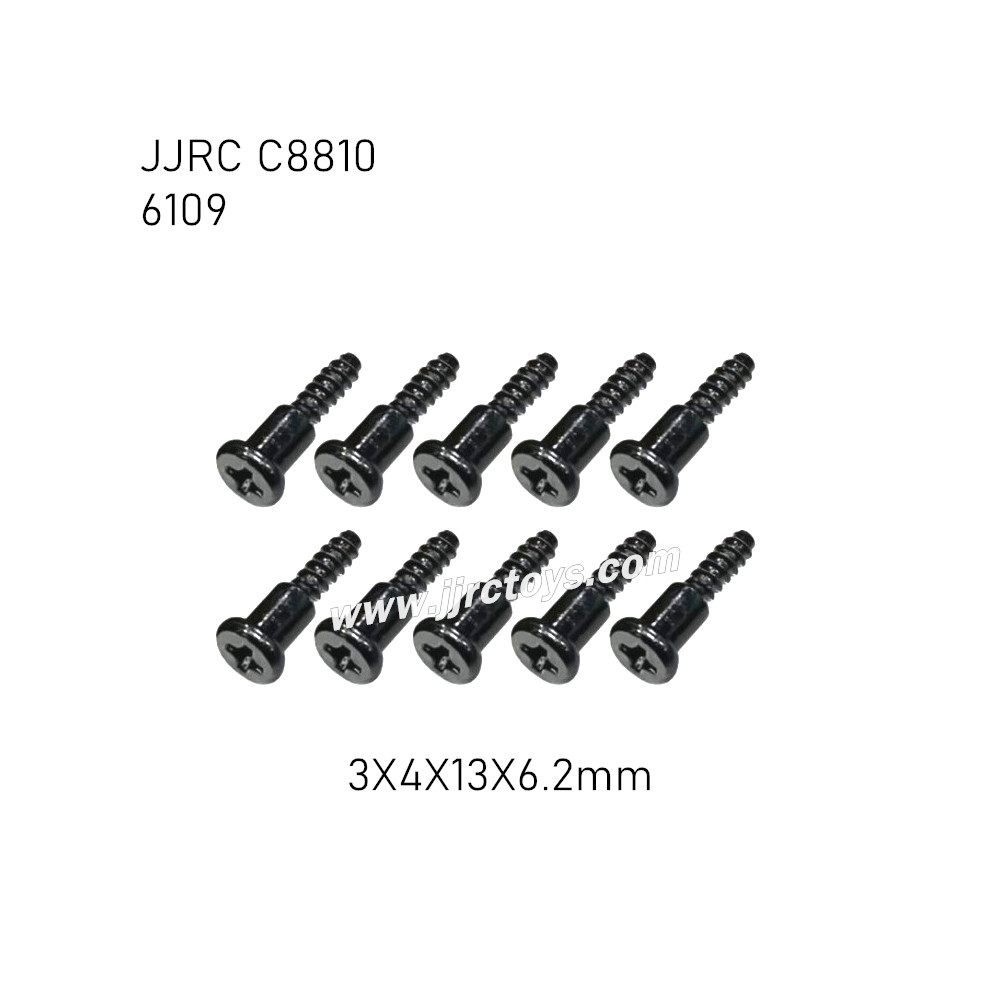 JJRC C8810 RC Car Parts 3X4X13X6.2mm Screw 6109 JJRC C8810 RC Car Parts 3X4X13X6.2mm Screw 6109
