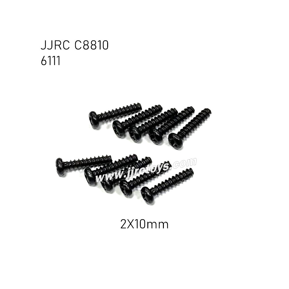 JJRC C8810 RC Car Parts 2X10mm Screw 6111 JJRC C8810 RC Car Parts 2X10mm Screw 6111