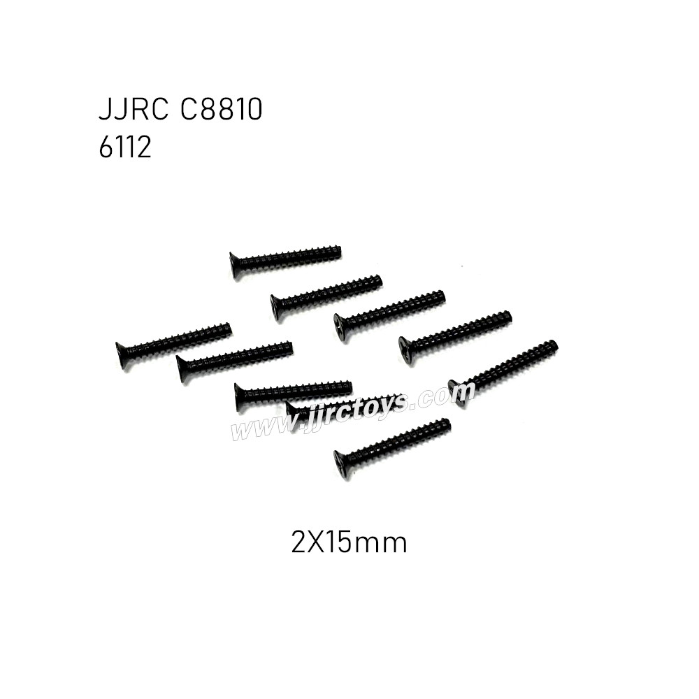 JJRC C8810 RC Car Parts Screw 2X15mm 6112 JJRC C8810 RC Car Parts Screw 2X15mm 6112