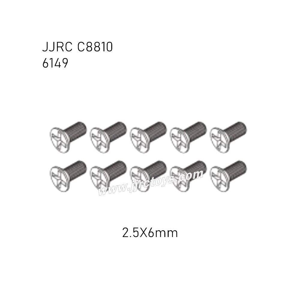 JJRC C8810 RC Car Parts 2.5X6mm Screw 6149 JJRC C8810 RC Car Parts 2.5X6mm Screw 6149