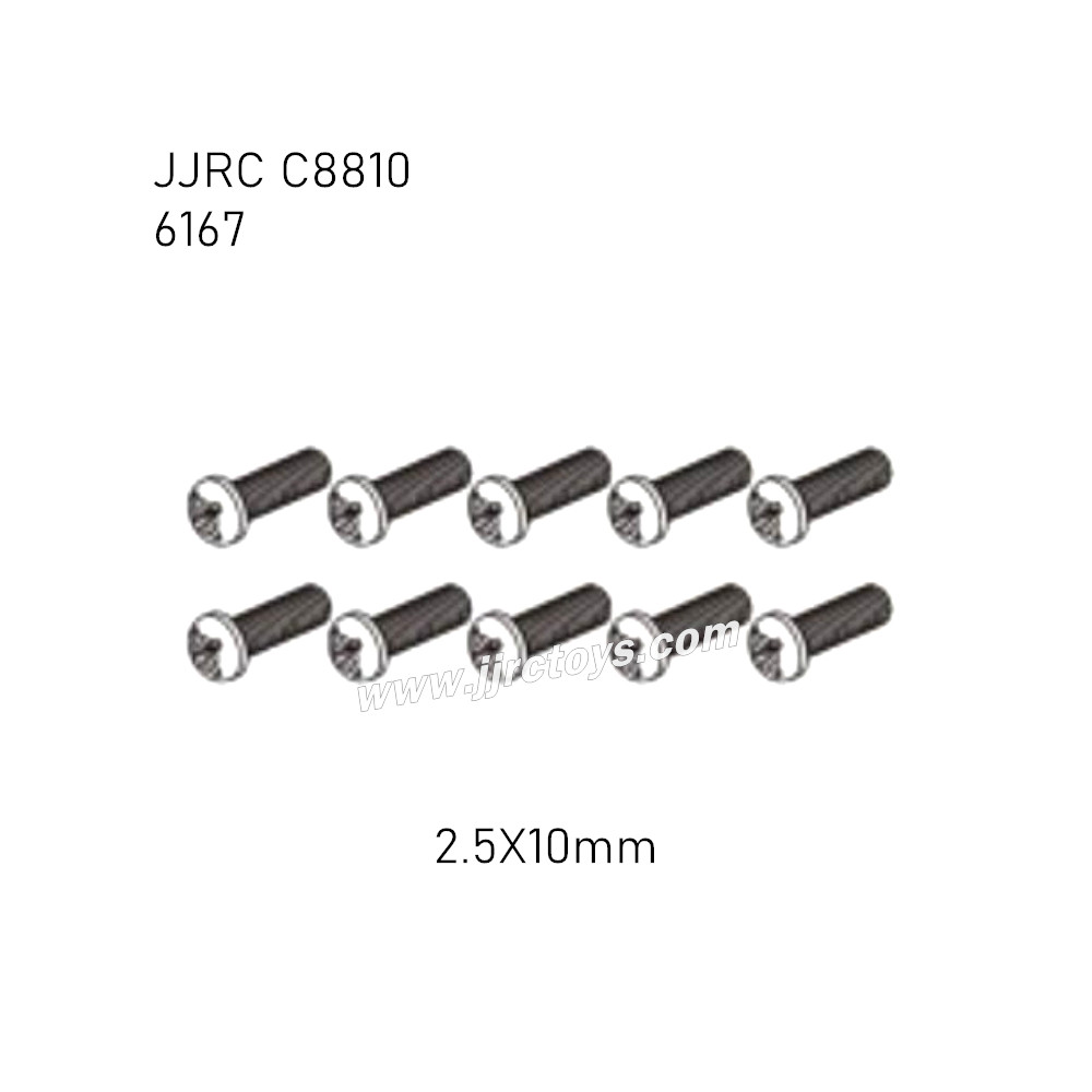JJRC C8810 RC Car Parts 2.5X10mm Screw 6167 JJRC C8810 RC Car Parts 2.5X10mm Screw 6167
