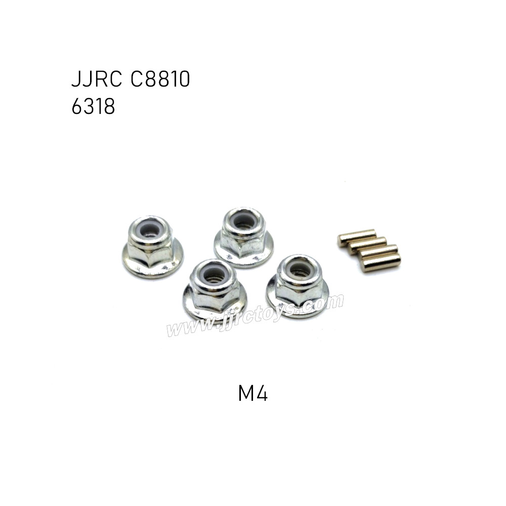 JJRC C8810 RC Car Parts M4 Nut, 2X6.2mm Adapter Optical Axis 6318 JJRC C8810 RC Car Parts M4 Nut, 2X6.2mm Adapter Optical Axis 6318