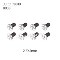 JJRC C8810 1/18 RC Car Parts 2.6X6mm Screw 8038