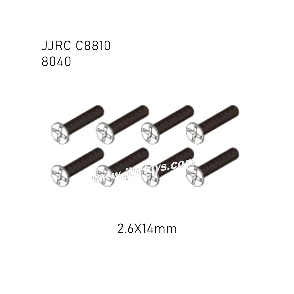 JJRC C8810 RC Truck Parts 2.6X14mm Screw 8040 JJRC C8810 RC Truck Parts 2.6X14mm Screw 8040