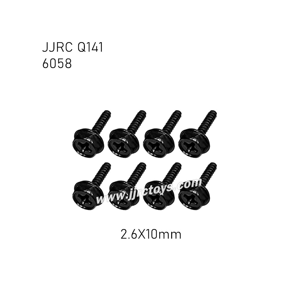 JJRC Q141 RC Truck Parts Screw 2.6X10mm 6058 JJRC Q141 RC Truck Parts Screw 2.6X10mm 6058