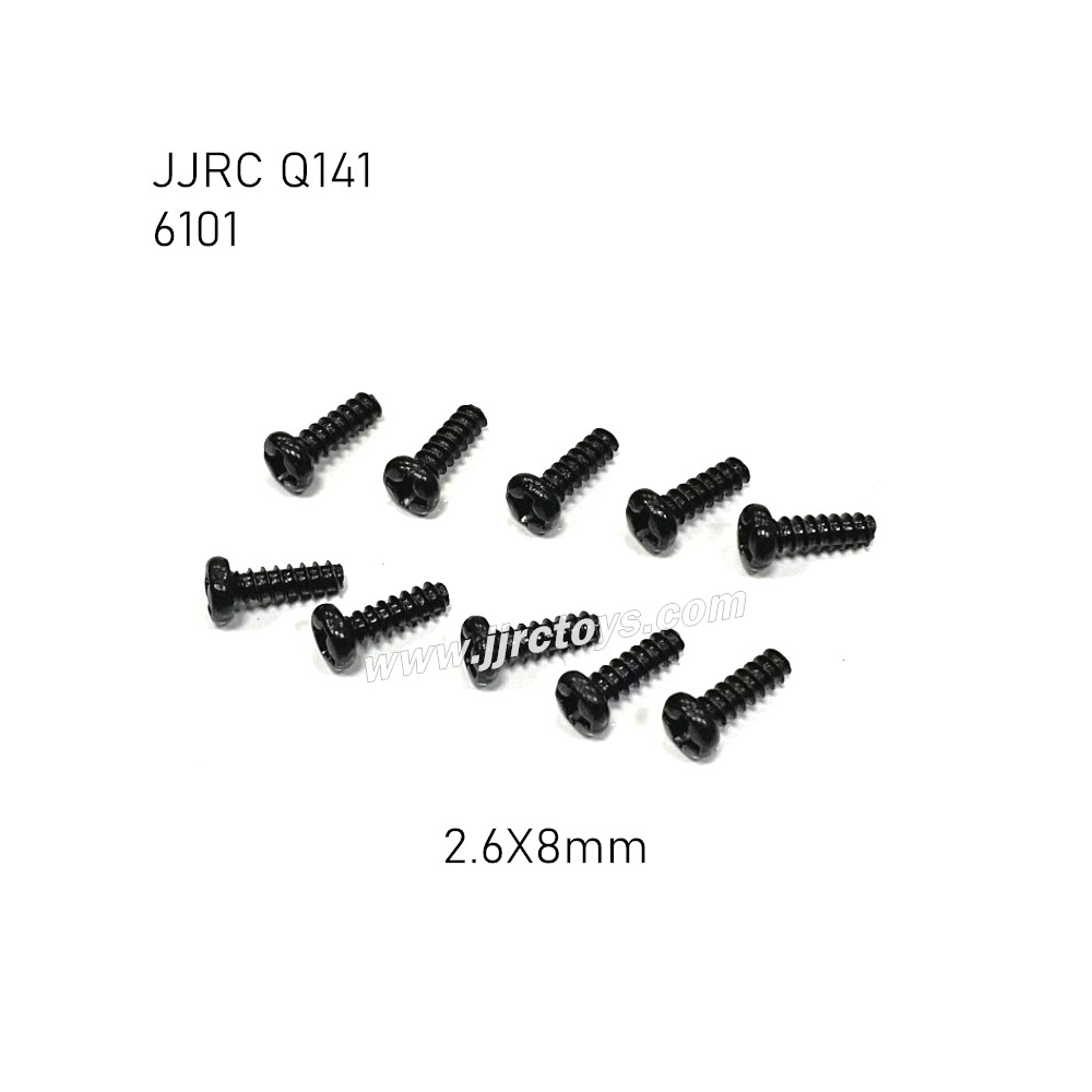 JJRC Q141 RC Truck Parts Screw 2.6X8mm 6101 JJRC Q141 RC Truck Parts Screw 2.6X8mm 6101