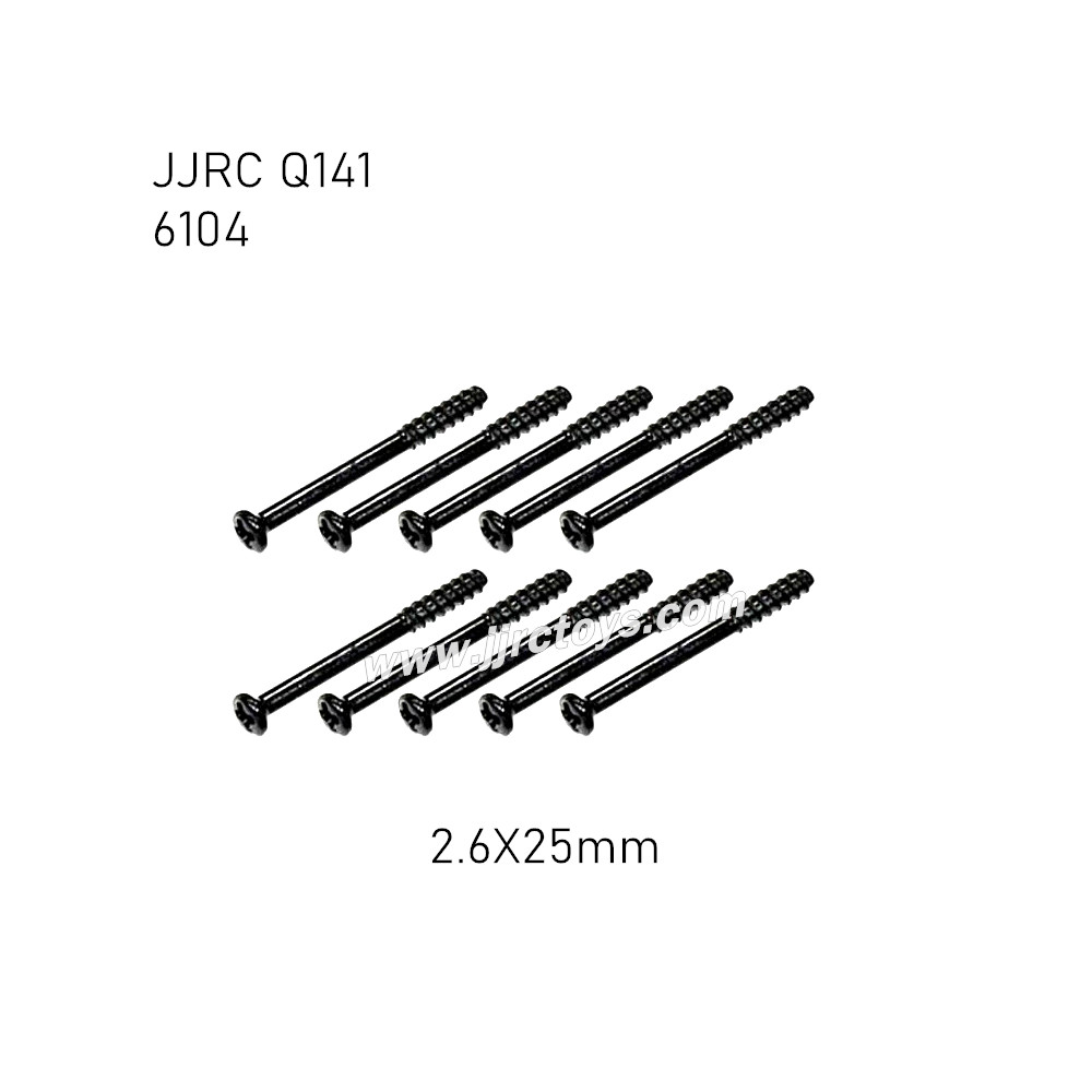 JJRC Q141 RC Truck Parts Screw 2.6X25mm 6104 JJRC Q141 RC Truck Parts Screw 2.6X25mm 6104
